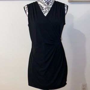 WHBM White House Black Market Sexy Black Sleeveless Mini Dress Size …